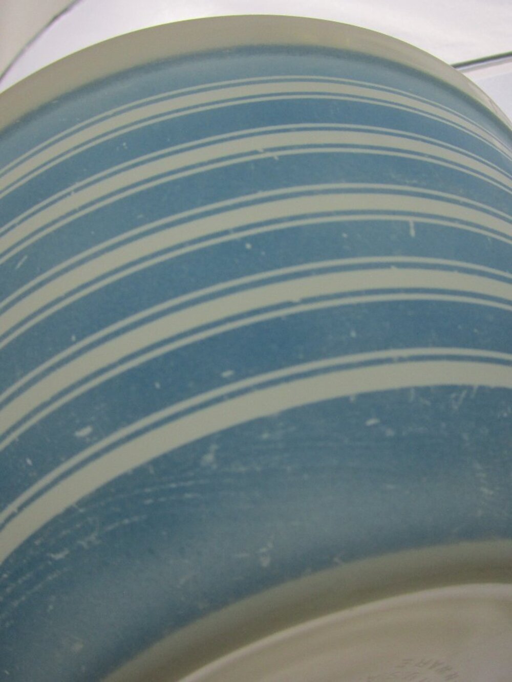 Rainbow Stripe Blue Vintage Mixing Bowl 402 Ovenware Kitchen - Picture 10 of 12